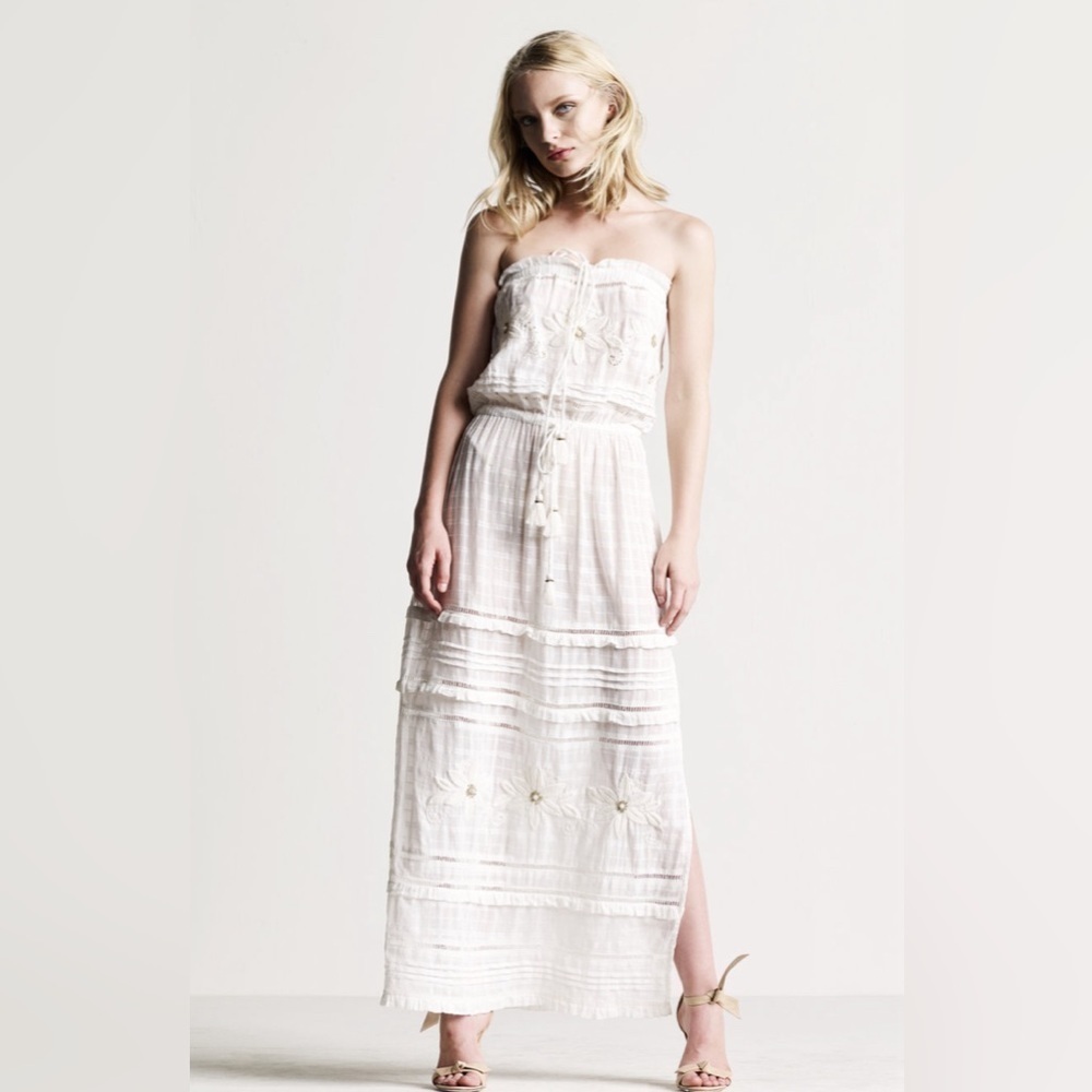 Souvenir Havelock Maxi Dress Embroidered Size Small